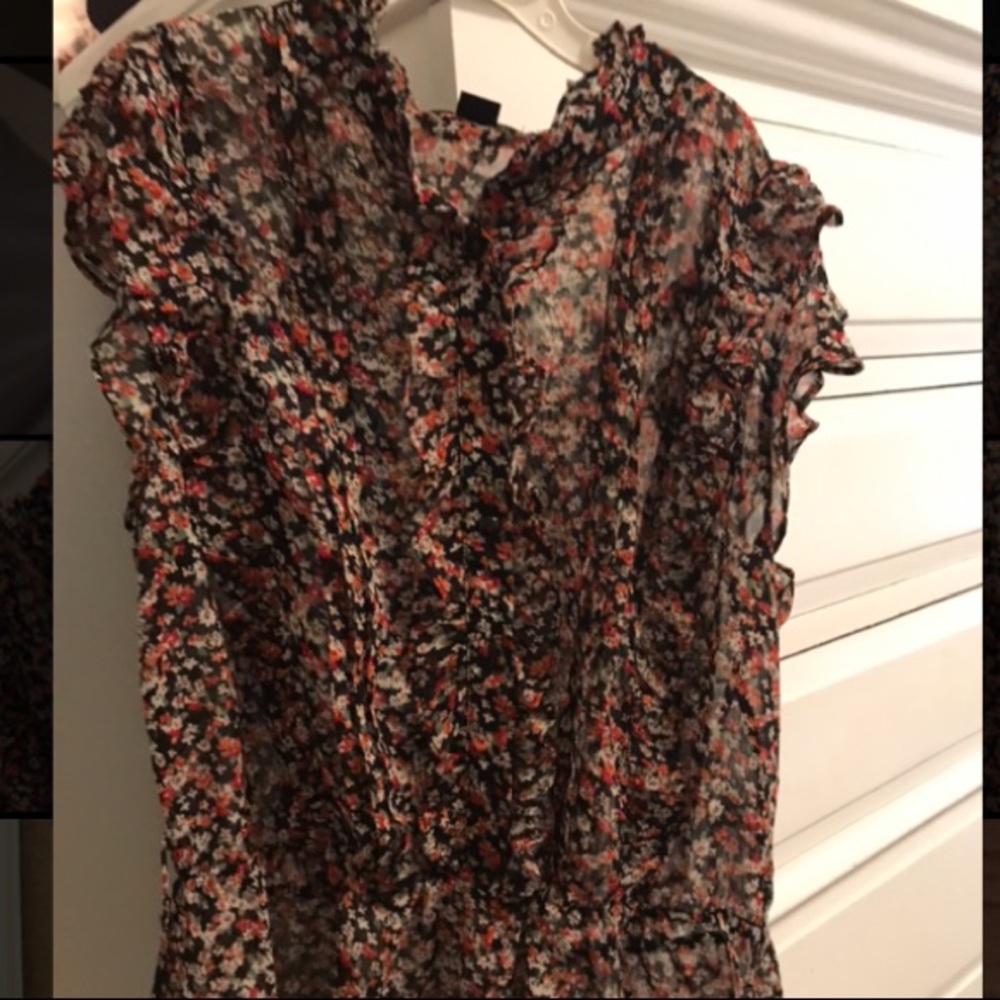 Floral Flowey Blouse with Ruffles